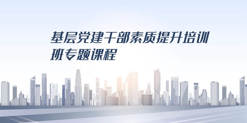 基层党建干部素质提升培训班_专题_课程